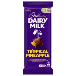 Cadbury Dairy Milk Tropical Pineapple Chocolate Block (Australia) - 6.3oz (180g)