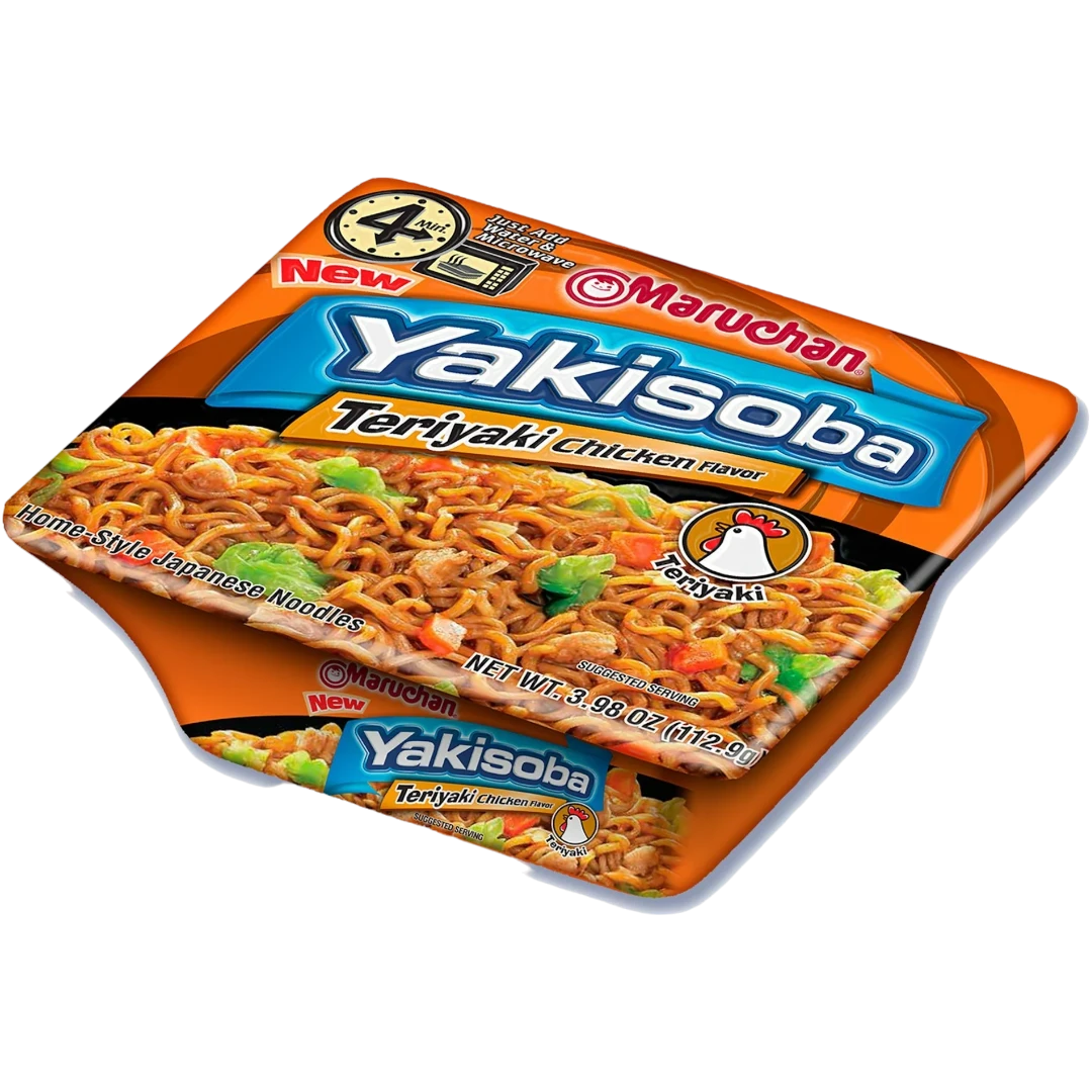 Maruchan Yakisoba Teriyaki Chicken Noodles - 3.98oz (112.9g) 3 Maruchan Yakisoba Teriyaki Chicken Noodles - 3.98oz (112.9g)