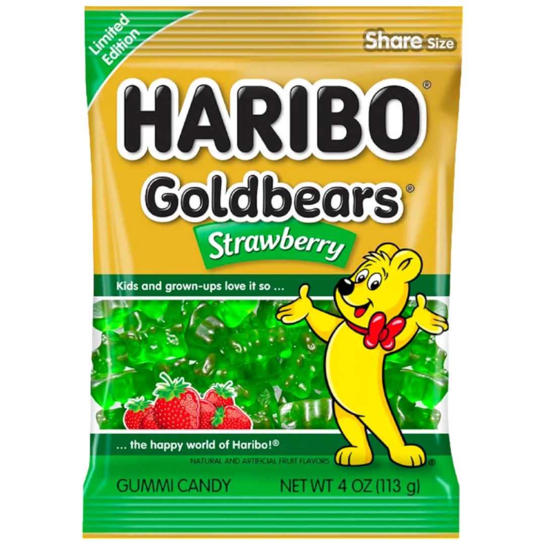 Haribo Goldbears Strawberry (Limited Edition) - 4oz (113g) 3 Haribo Goldbears Strawberry (Limited Edition) - 4oz (113g)