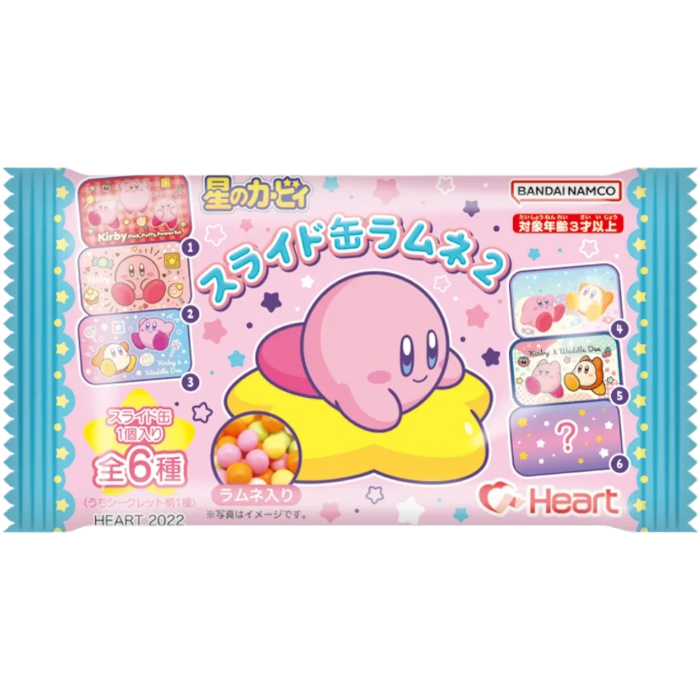 Heart Kirby Slide Can Ramune Candy (Japan) - 0.28oz (8g) 5 Heart Kirby Slide Can Ramune Candy (Japan) - 0.28oz (8g) - Image 3