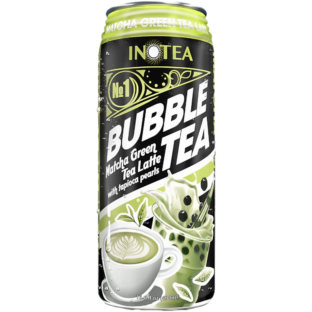 Inotea Matcha Green Tea Latte Bubble Tea With Tapioca Pearls - 16.6fl.oz (490ml) Ku 3 Inotea Matcha Green Tea Latte Bubble Tea With Tapioca Pearls - 16.6fl.oz (490ml) Ku