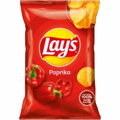 Lay's Paprika Flavoured Potato Crisps (European) - 4.9oz (130g)