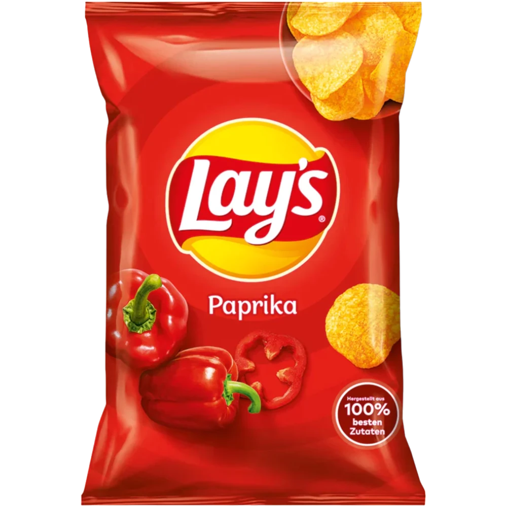 Lay's Paprika Flavoured Potato Crisps (European) - 4.9oz (130g) 3 Lay's Paprika Flavoured Potato Crisps (European) - 4.9oz (130g)