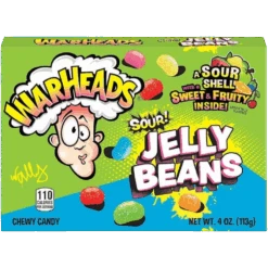 Warheads Sour Jelly Beans Theatre Box - 3.98oz (113g)