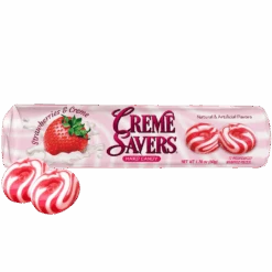Creme Savers Strawberries & Creme Hard Candy Roll - 1.76oz (50g)