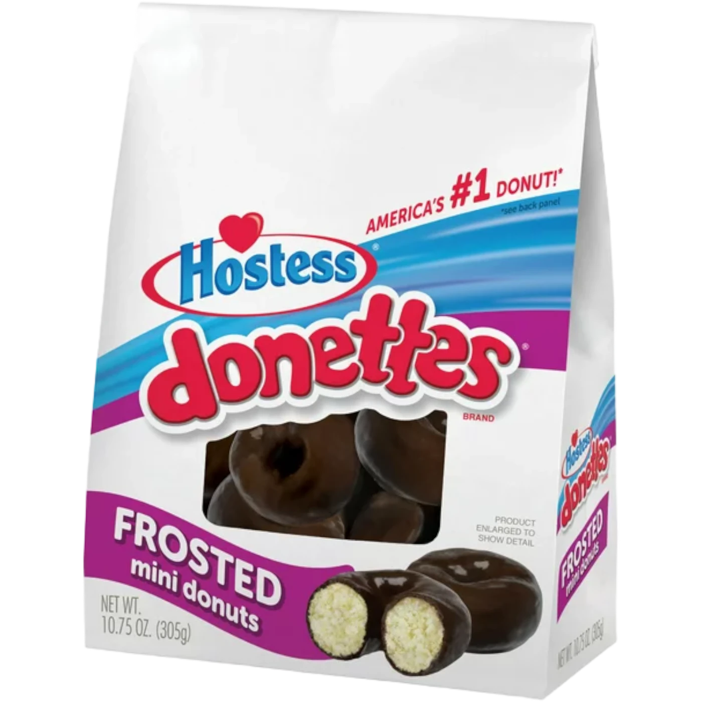 Hostess Chocolate Frosted Donettes Bag - 10.75oz (305g) 3 Hostess Chocolate Frosted Donettes Bag - 10.75oz (305g)