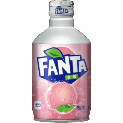 Fanta White Peach Metal Bottle (Japan) - 10.1fl.oz (300ml)