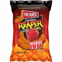 Herr's Carolina Reaper Flavoured Cheese Curls - 6oz (170g)