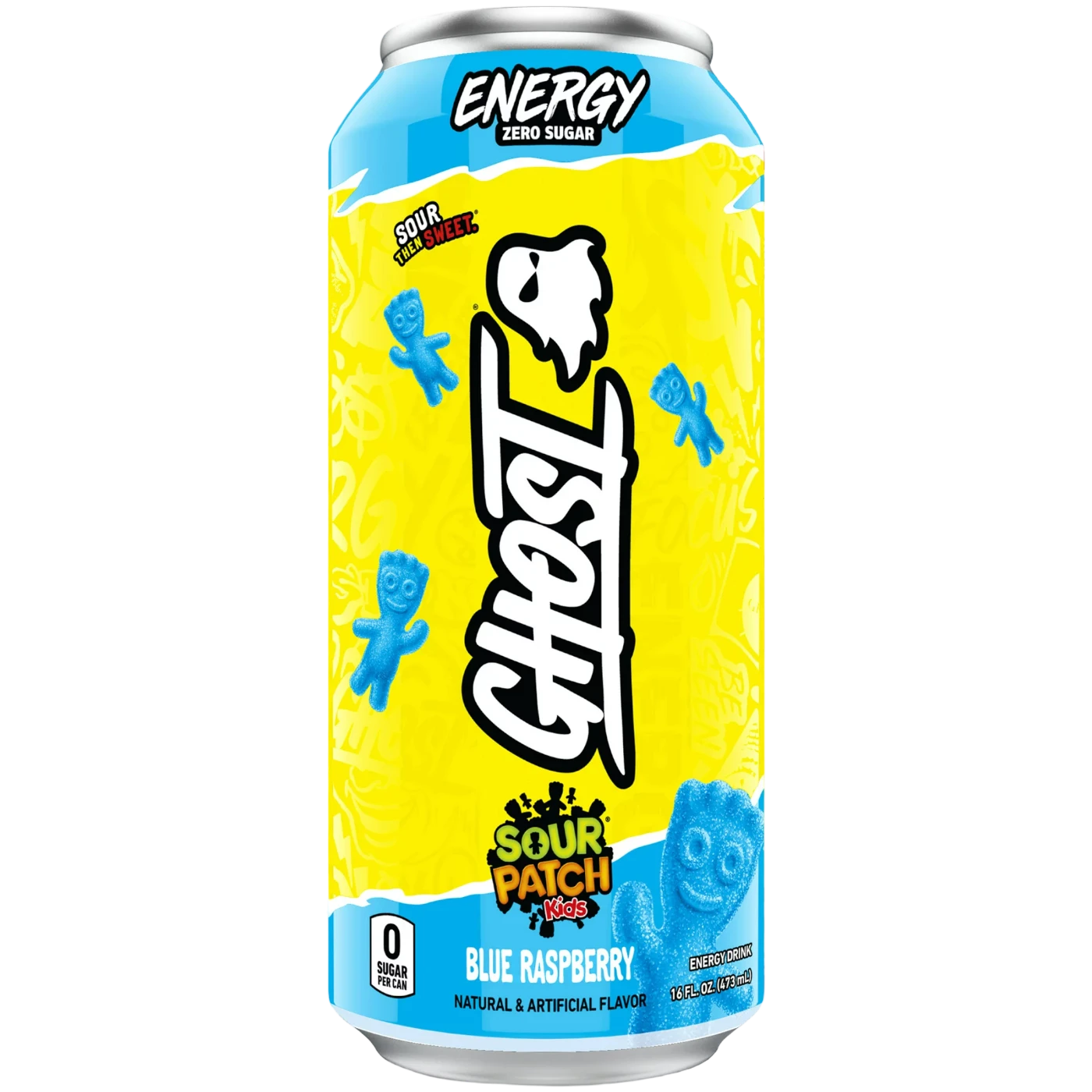 Ghost Energy Sour Patch Kids Blue Raspberry - 16fl.oz (473ml) 3 Ghost Energy Sour Patch Kids Blue Raspberry - 16fl.oz (473ml)