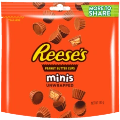 Reese's Peanut Butter Cup Minis Unwrapped SHARE BAG - 6.52oz (185g)