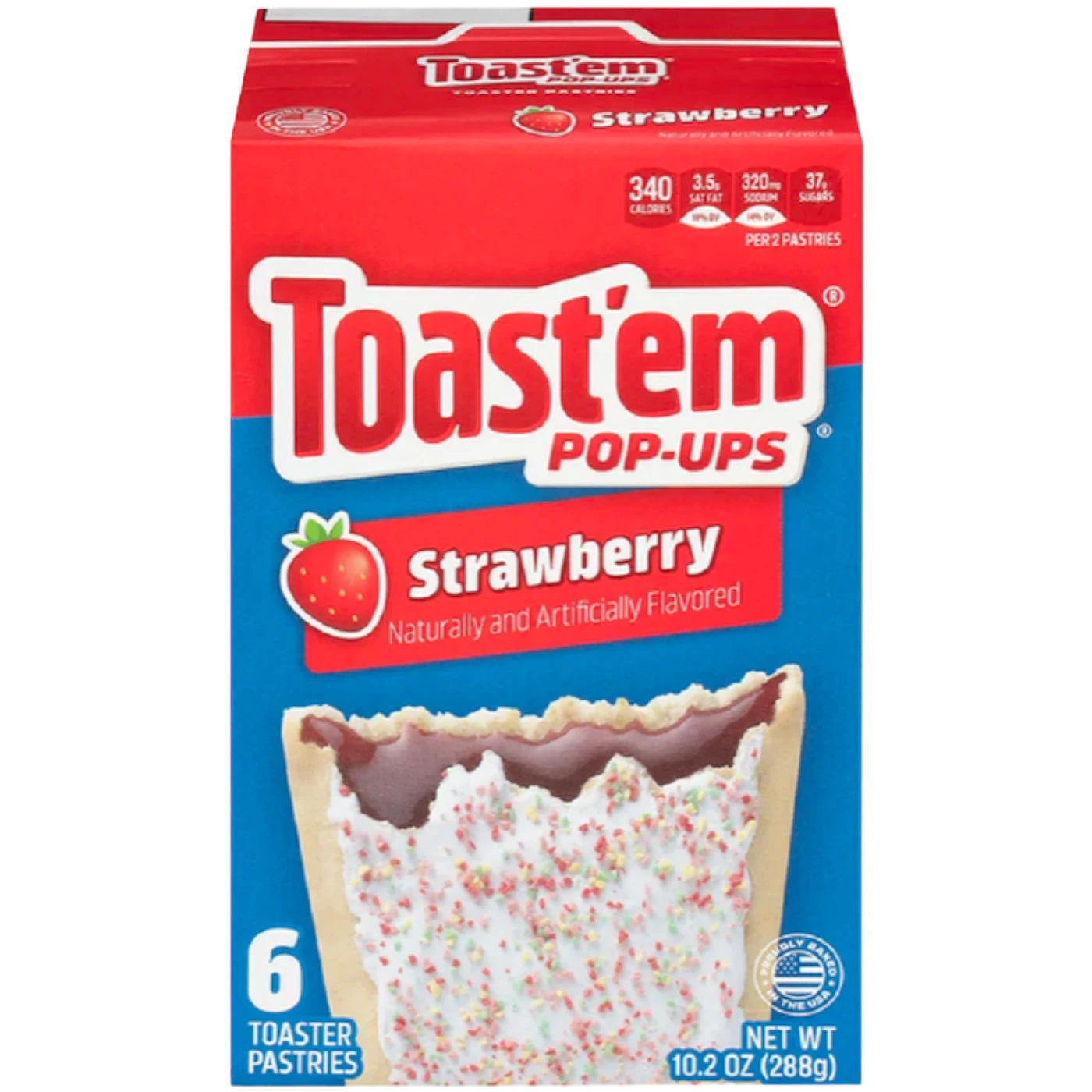 Toast'em POP-UPS Frosted Strawberry Toaster Pastries 3 Toast'em POP-UPS Frosted Strawberry Toaster Pastries
