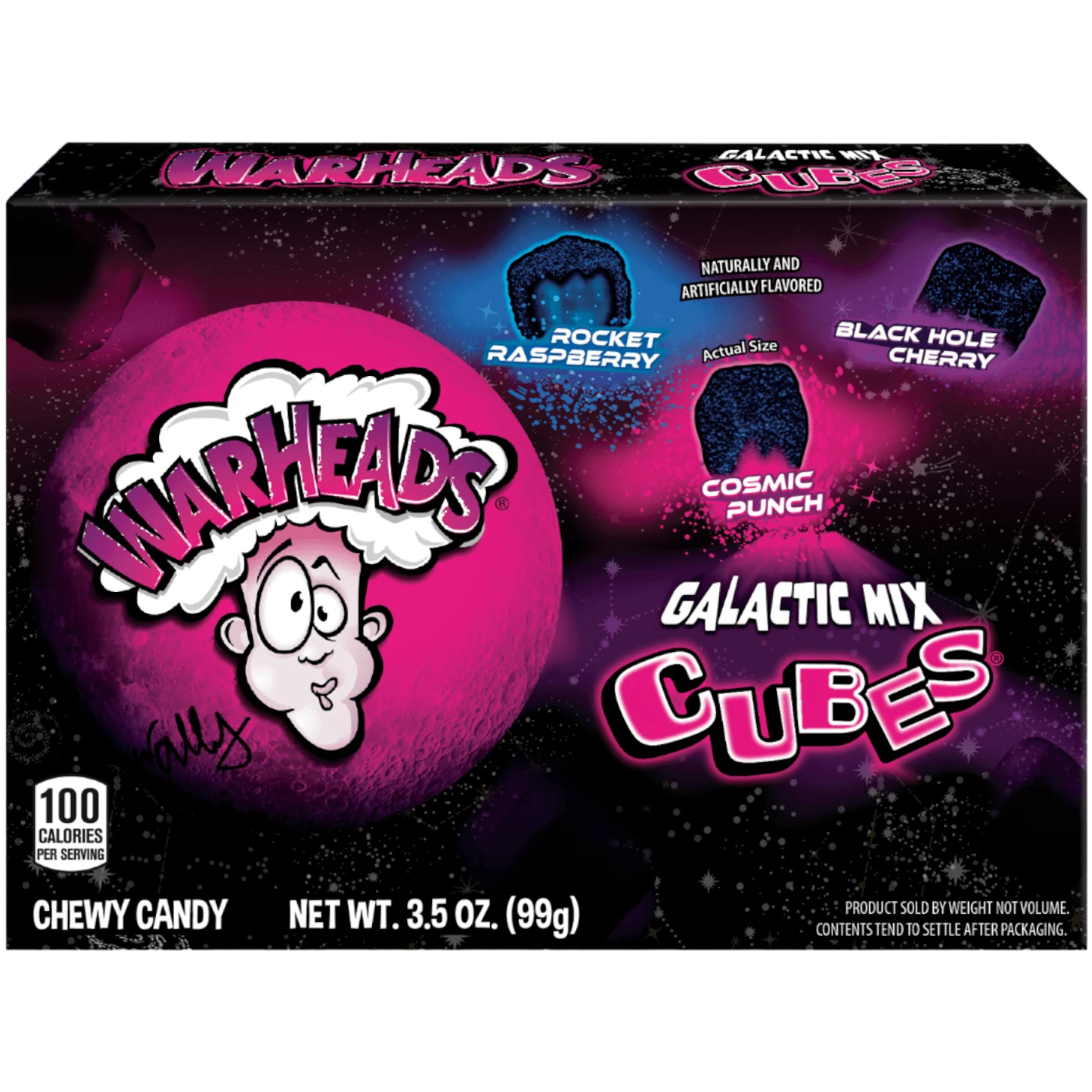 Warheads Galactic Cubes Theatre Box - 3.5oz (99g) 3 Warheads Galactic Cubes Theatre Box - 3.5oz (99g)