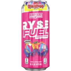 RYSE FUEL Ring Pop Berry Blast Flavour Energy Drink - 16fl.oz (473ml)