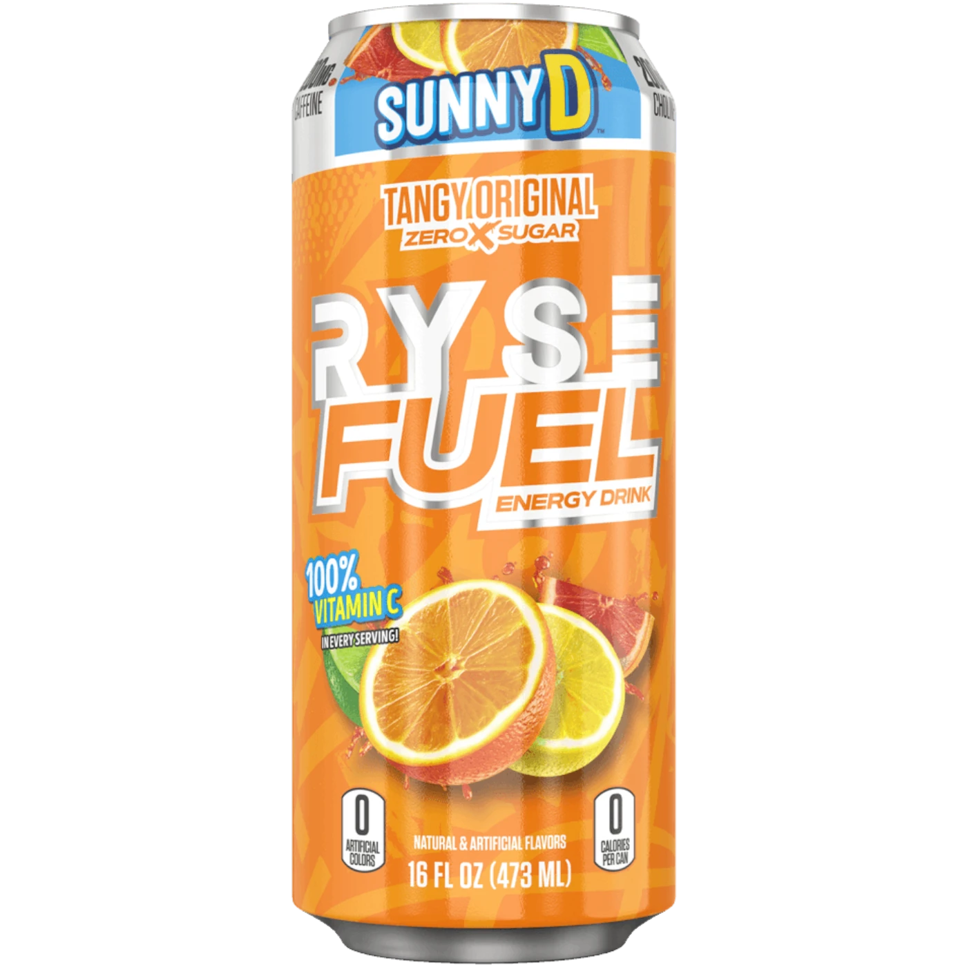 RYSE FUEL Sunny D Tangy Original Flavour Energy Drink - 16fl.oz (473ml) 3 RYSE FUEL Sunny D Tangy Original Flavour Energy Drink - 16fl.oz (473ml)