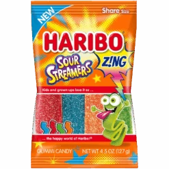Haribo Z!NG Sour Streamers - (4.5oz) 127g