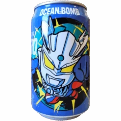 Ocean Bomb Ultraman Yoghurt Drink (Blue Design) - 11.1fl.oz (330ml)