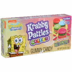 Spongebob Squarepants Gummy Krabby Patties Colors Theatre Box - 2.54oz (72g)