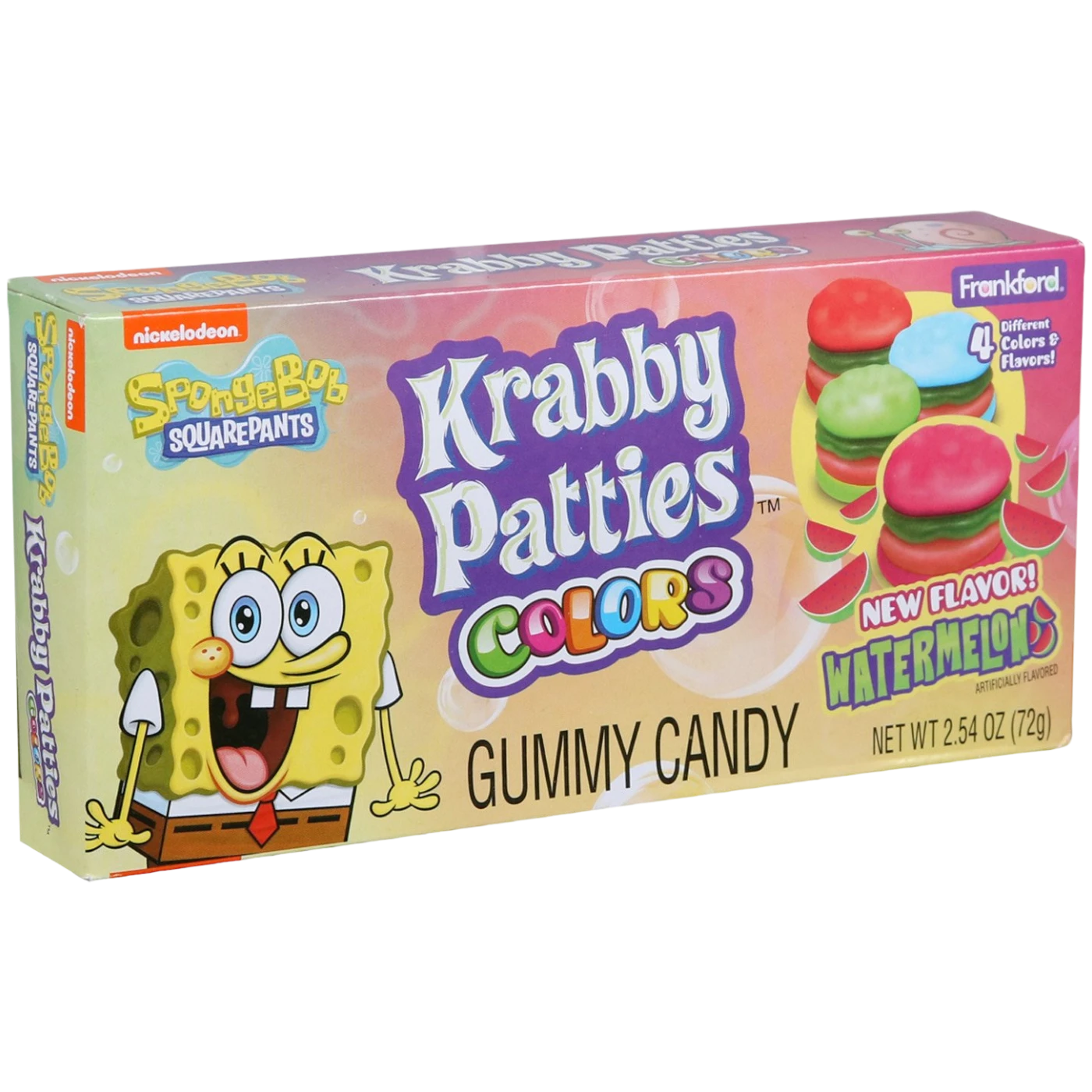 Spongebob Squarepants Gummy Krabby Patties Colors Theatre Box - 2.54oz (72g) 3 Spongebob Squarepants Gummy Krabby Patties Colors Theatre Box - 2.54oz (72g)