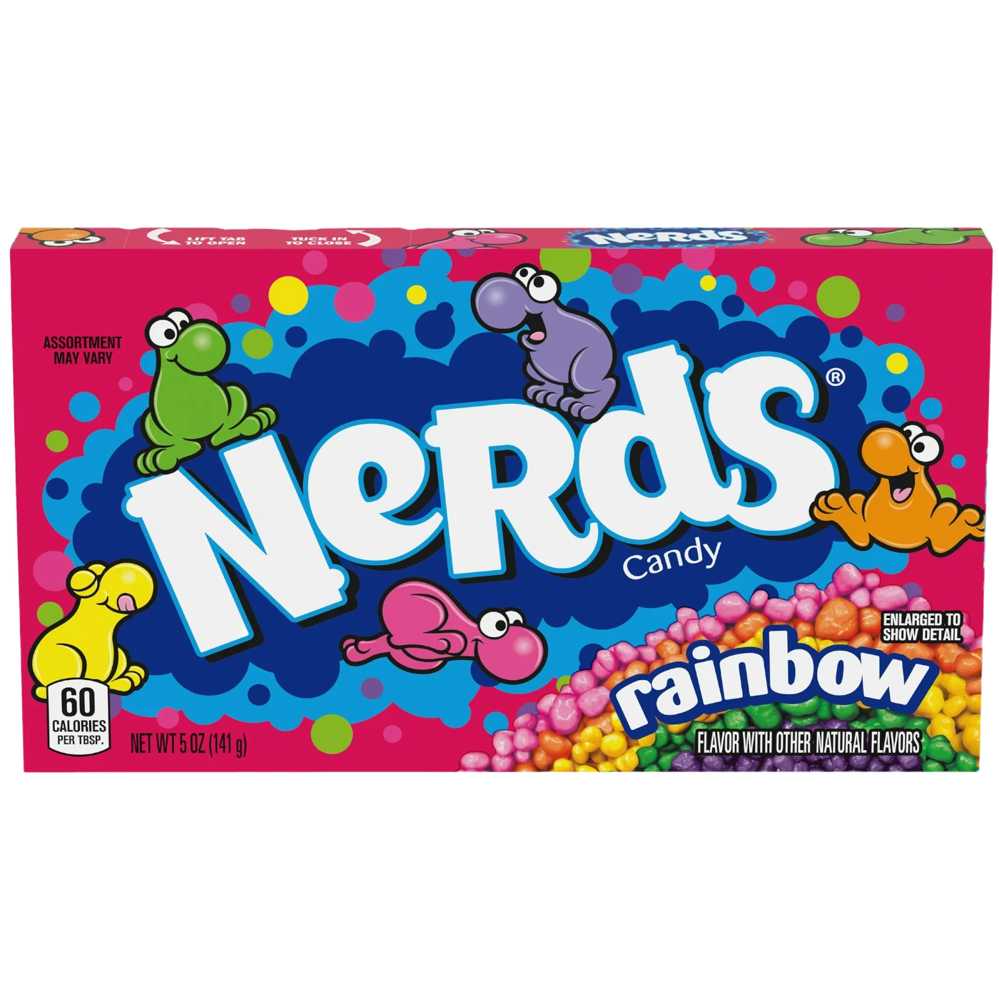 Nerds Rainbow Theatre Box - 5oz (141g) 3 Nerds Rainbow Theatre Box - 5oz (141g)